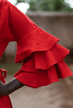 Load image into Gallery viewer, Tiered Wrap Dress