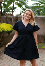 Load image into Gallery viewer, Tiered Wrap Dress